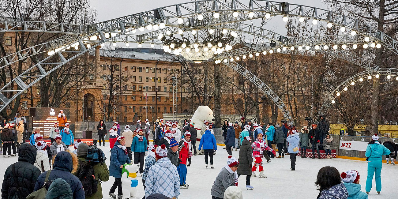 москва сад эрмитаж зимой