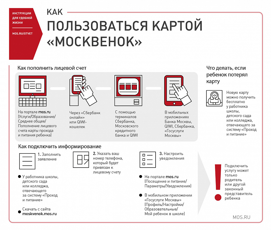 Родителям на заметку: при пополнении карт системы «Проход и питание» на mos.ru стали доступны автоплатежи
